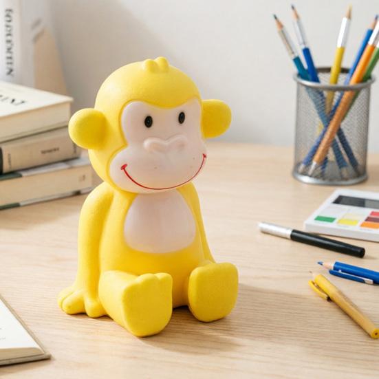 Squeaky Monkey Squeeze Toy with Realistic Sound Soft TPR Fidget for Stress Relief Cute Animal-Shaped Decompression Gadget for Kids Adults