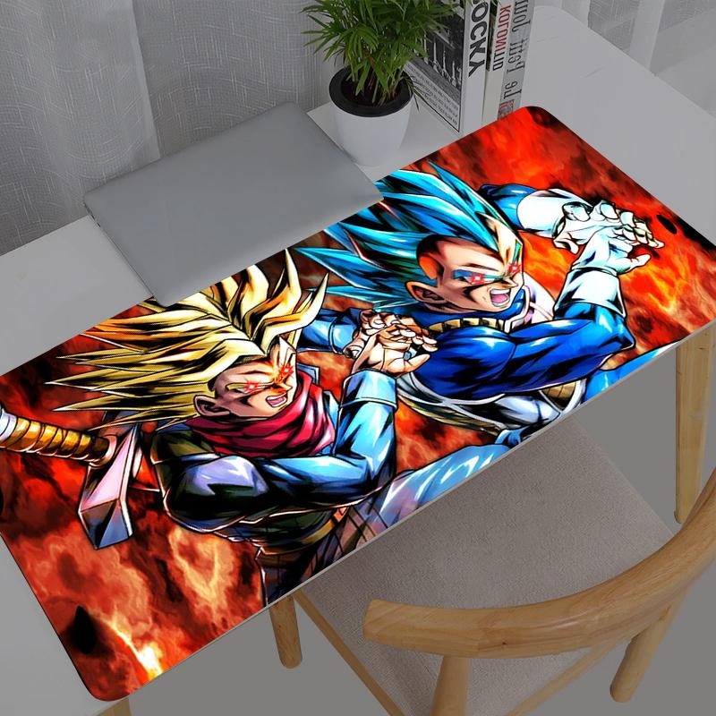 Большой Коврик для Мыши Dragon Ball Офисный Компьютерный Аниме XXL Коврик для Стола Стол Клавиатура Ноутбук Ковер Аксессуары Игровой Коврик для Мыши