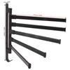 Aluminum Swivel Towel Rack Black Towel Holder Swivel Towel Bar  Bathroom Kitchen Laundry Room