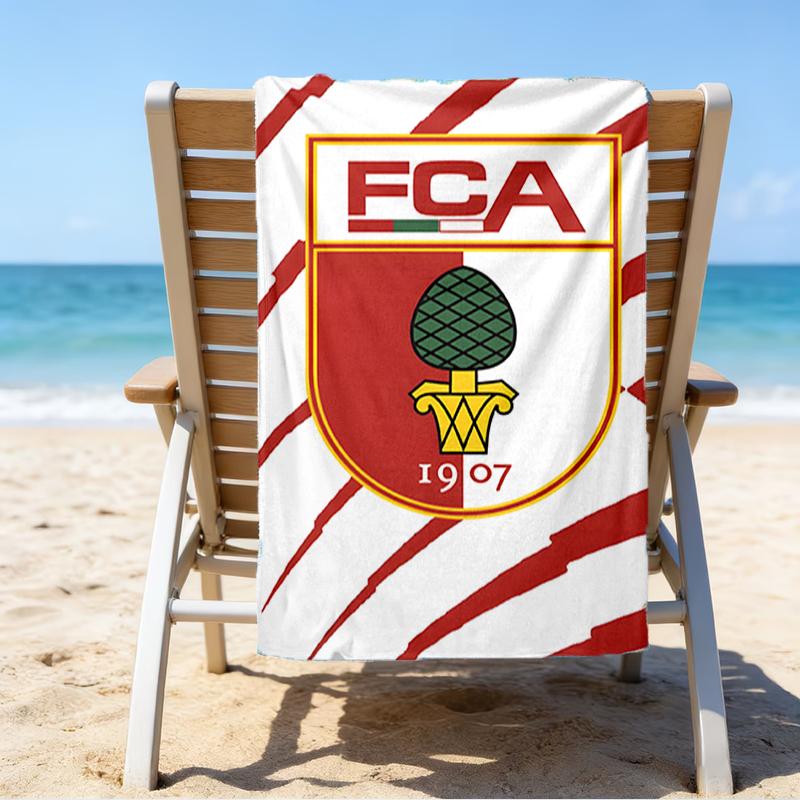 Augs-burg Crest Beach Towel - Soft, Absorbent Microfiber, Lightweight, Ideal for The Beach, Parties, Travel, Camping fan gifts