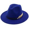 Fashion Metal Accessories Woolen Hat Jazz Hat Autumn and Winter Korean Version British Vintage Top Hats Acceessories