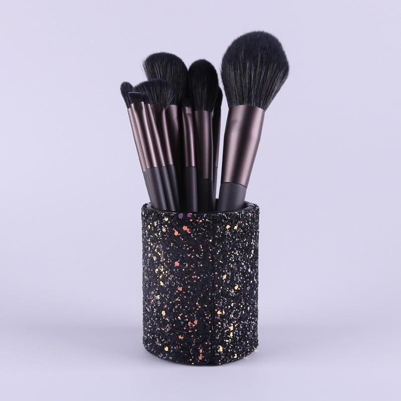 Makeup Brushes Set 10pcs Professional Foundation Concealer Eyeshadow Blush With Bag