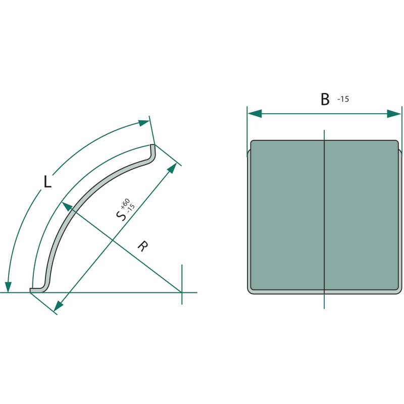 Plastic mudguard 700x430mm short quarter length quarter length without handle