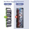 5-Shelf Hanging Storage Organizer Bag Organizer Door Storage Device with 5 Side Bags Mesh Window Storage for Bedroom Pantry