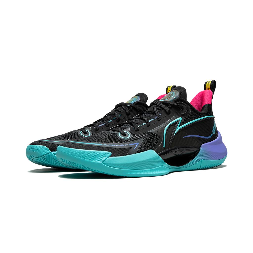 Li Ning Super Light V2 Амортизация Износостойкие Дышащие Поддержка Отскок Низкие Баскетбольные Кроссовки Мужские Черные ABAT029-4