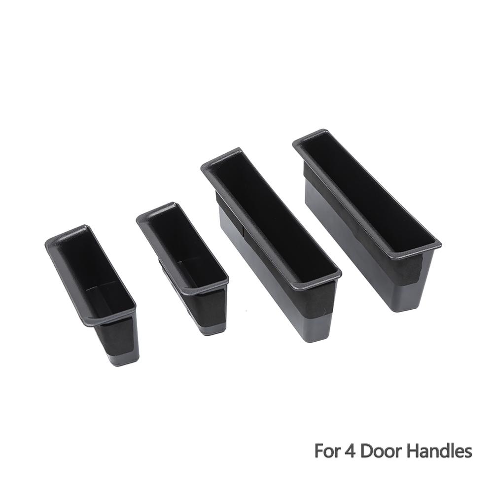 Door Handle erts Storage Box Organizer for Jeep Wrangler JK JKU 2007-2010 Door Grab Handle Tray Interior Accessories Tidying