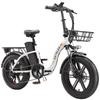 Электровелосипед Keteles KF9 Мотор 1000 Вт 20-дюймовые широкие шины Складной Электровелосипед для взрослых 48 В 35 Ач Гидравлические тормоза Макс. нагрузка 150 кг 7 скоростей