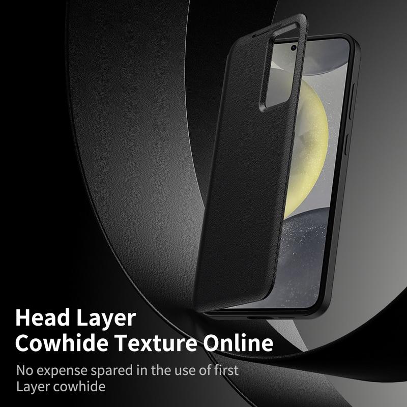 Flip Leather Card Slot All-Inclusive Phone Case For Samsung S25 Ultra S24 FE S23 A22 A55 Luxury Soft Shockproof Anti-Fall Cover