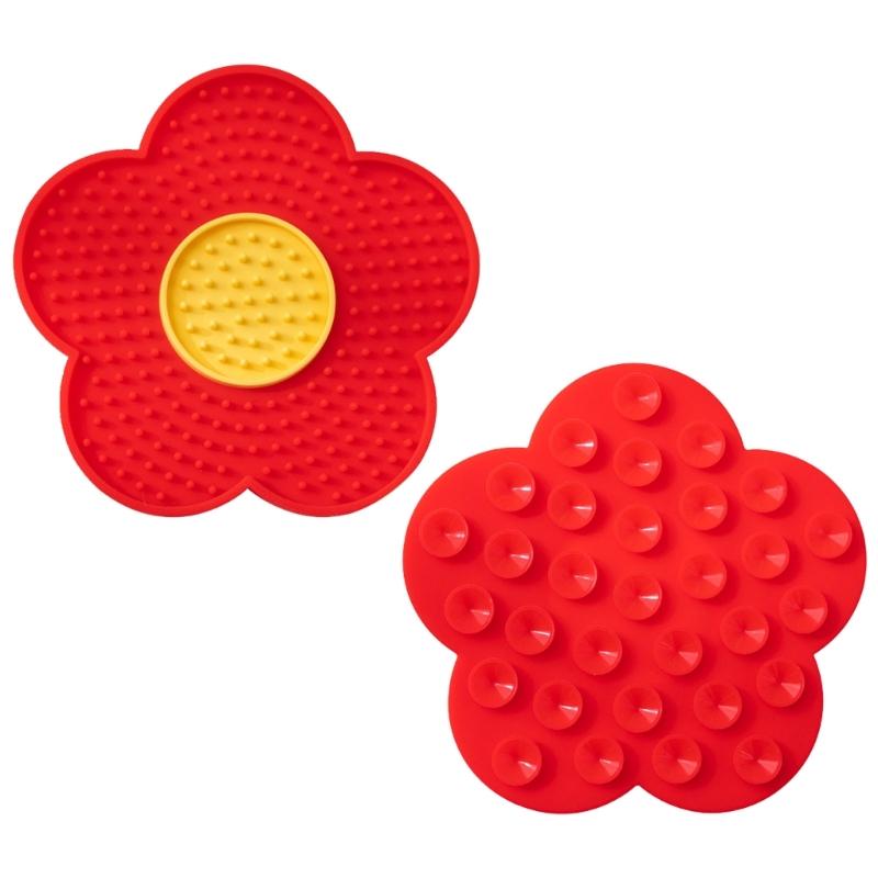 Подушечка для вылизывания для собак с присосками, коврик для вылизывания для собак, миски для медленного кормления для влажного и сухого корма, лакомств, масла