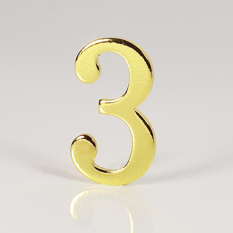 D-образная имитация золотого металла адрес номерной знак