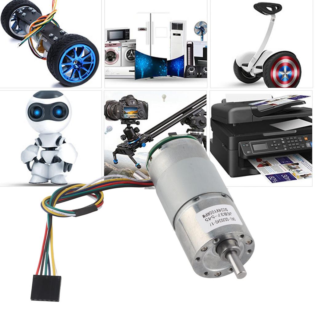 Большой торсионный мотор-редуктор с энкодером 1224 В Мощность Редукторный мотор(24В 100об/мин)