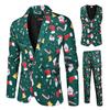 Men’s Suit Slim 3-Piece Suit Blazers Business Wedding Party Jacket Coat Vest& Pants