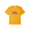 Timberland Letter Pattern Printed Casual Round Neck Short Sleeve T-Shirt Unisex Tops Stone-Yellow A27YF-723