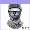 Велосипедная маска для лица с 3D-дизайном в виде головы животного, мягкий полиэстер, для зимних видов спорта