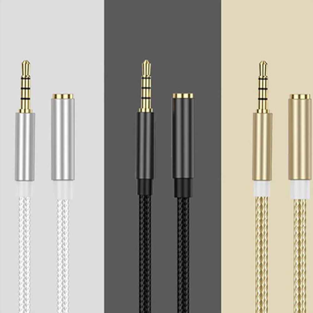 Удлинительный шнур Позолоченный удлинительный аудиокабель Кабель для передачи данных Кабель AUX Кабель для наушников