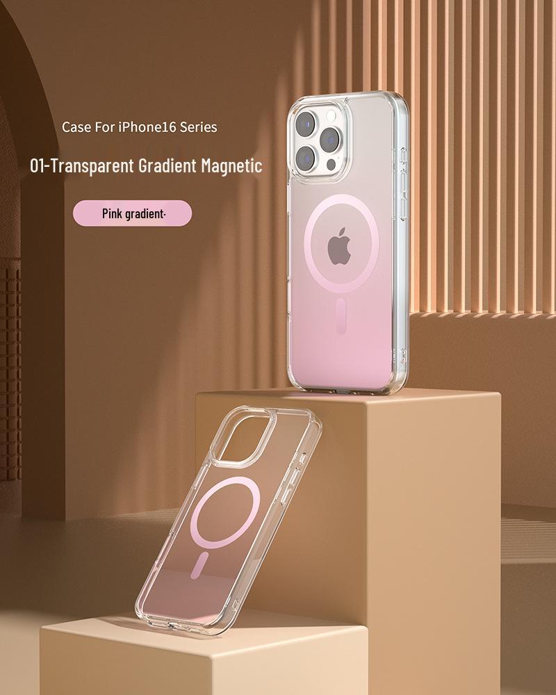 Иридиевый чехол с дофаминовым градиентом для iPhone 17 Pro Max/16 Модный защитный чехол