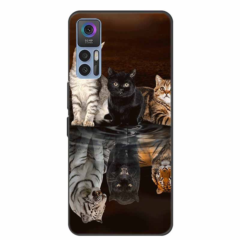 Для TCL 30 Plus Чехол Роскошный Мягкий Силиконовый Задний Чехол Чехол для Телефона для TCL 30 SE Чехол TCL 30 5G для TCL 30+ Защитный Чехол T676J Fundas