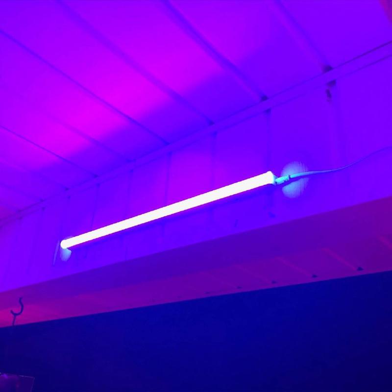 Портативные светодиодные УФ-светильники черного цвета, DJ-оборудование, 11,8-дюймовая черная УФ-светильник с 24 светодиодными полосами для вечеринок, клубов, сцен, черного света, для домашнего декора на Хэллоуин