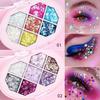 7 Color Sequins Eyeshadow Palette Long Lasting Waterproof Smudge-proof Glitter Eye Shadow