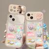 Applicable To Apple 15 Mobile Phone Case IPhone 14/13promax Three-dimensional Rabbit Doll Chain 12 Flip Mirror X
