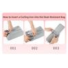 Silicone Straightener Storage Pouch 2 In 1 Heat Resistant Mat Hair Curler Storage Bag  Make Up Bag