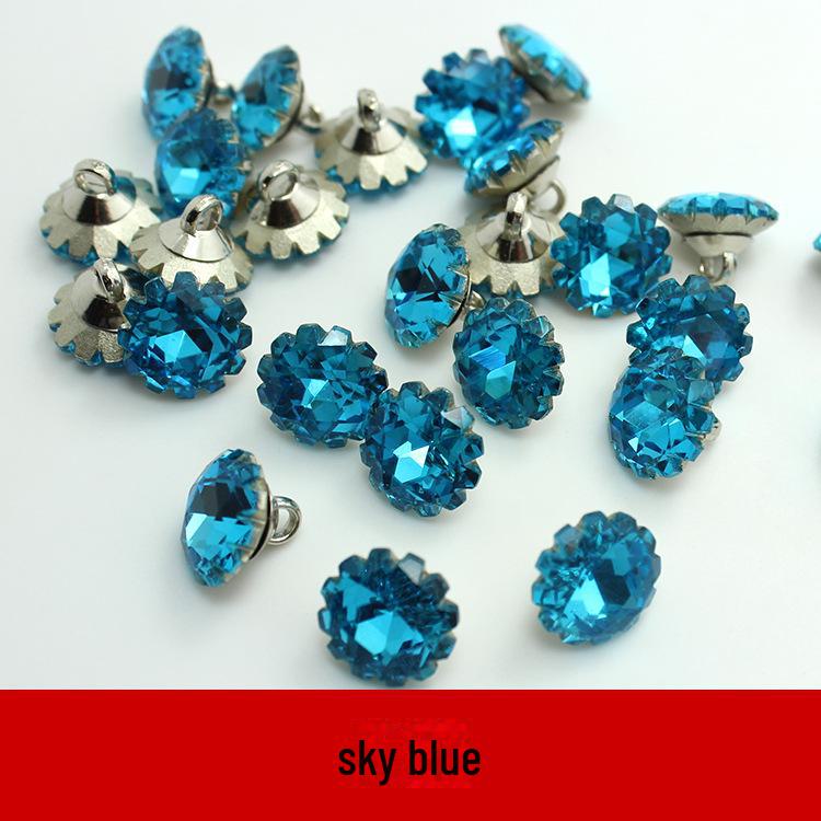 Sanai Crystal & Colored Diamond Buttons for Ladies' Clothing & Men's Shirts