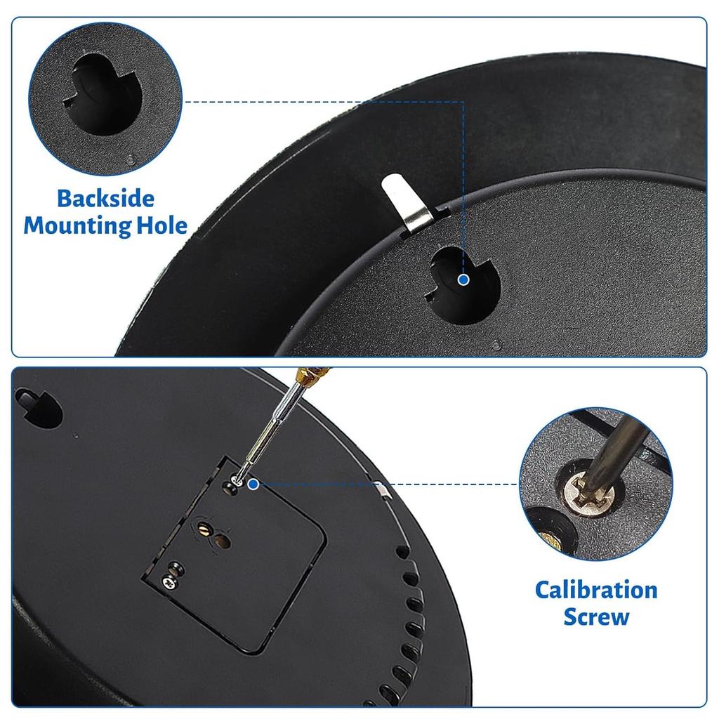 3-in-1 Analog Weather Station Barometer Thermometer Hygrometer Wall Mounted Mechanical Indoor Outdoor Weather Instrument for HomeGarden Office Fishing