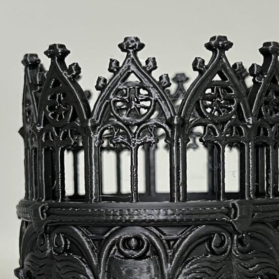 Готический Декоративный Подсвечник 3D Печатный Винтажный Средневековый Подсвечник-Колонна для Декора Стола Камина