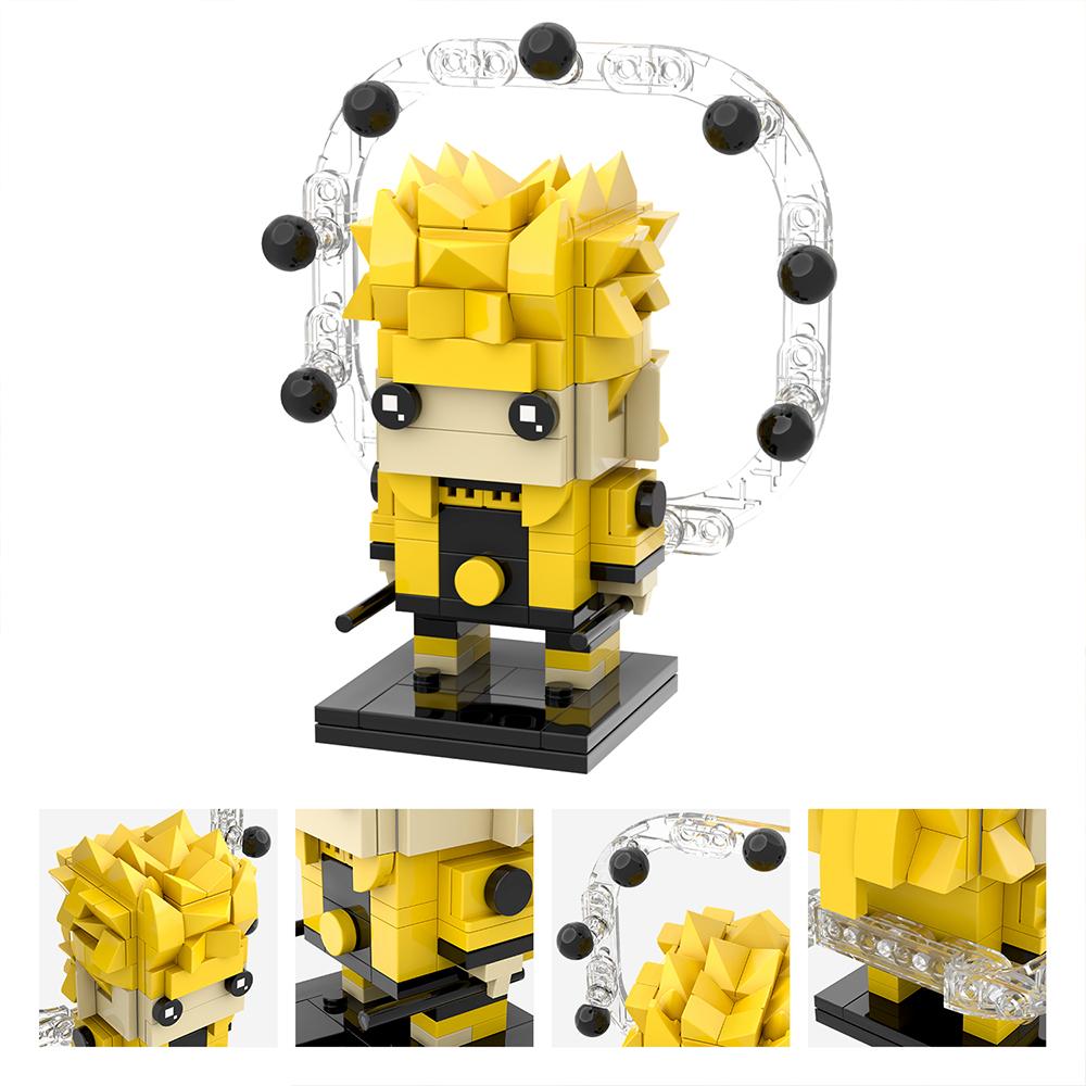 MOOXI Аниме Мультфильмы MOC Набор Кирпичиков Совместимый BrickHeadsed Детали Строительных Блоков Детские Образовательные Игрушки Для Детей Подарок на День Рождения
