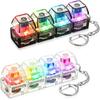 Led Light-Up Keychain Keyboard Clickable Button Fidgeting Plaything For Stress Stress Ease Portable Desk Accessory Office Decor Gift