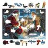 1 Набор Рождественский Деревянный Пазл Зимний Праздник Санта Клаус Олень Упряжка Пазл Развивающая Игрушка Украшение для Дома