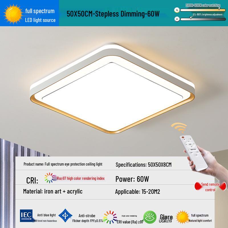2025 Smart Eye-Protecting Ceiling Light: Elegant Round Design for Bedroom & Living Room