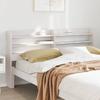 VidaXL Headboard with Shelves White 150 Cm Solid Pine Wood, Wooden Headboard, Headboard with Storage, Headboard 850948