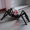 Halloween Animatronic Doll Face Spider Motion Activated Glowing Eyes Sound Control Scary Walking Toy Haunted House Prop