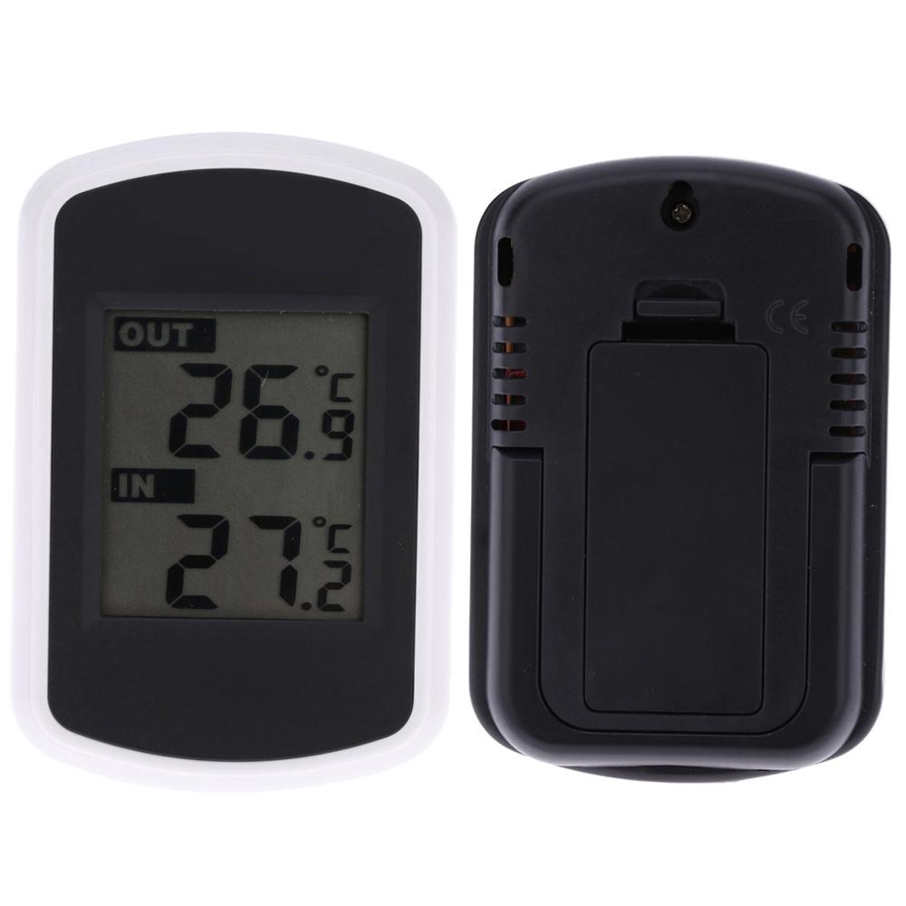 LCD Digital Wireless Indoor Outdoor Thermometer Temperature Measurement Ambient Weather Tester KTY
