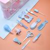 Baby Nail Scissors Set Newborn Toddler Baby Care Tools Comb Brush Care 13 Piece Set Careful Care of Children At Home Always Have Daily Necessities