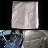 10pcs Transparent Car Interior Plastic Protectors Dustproof Seat Covers Disposable