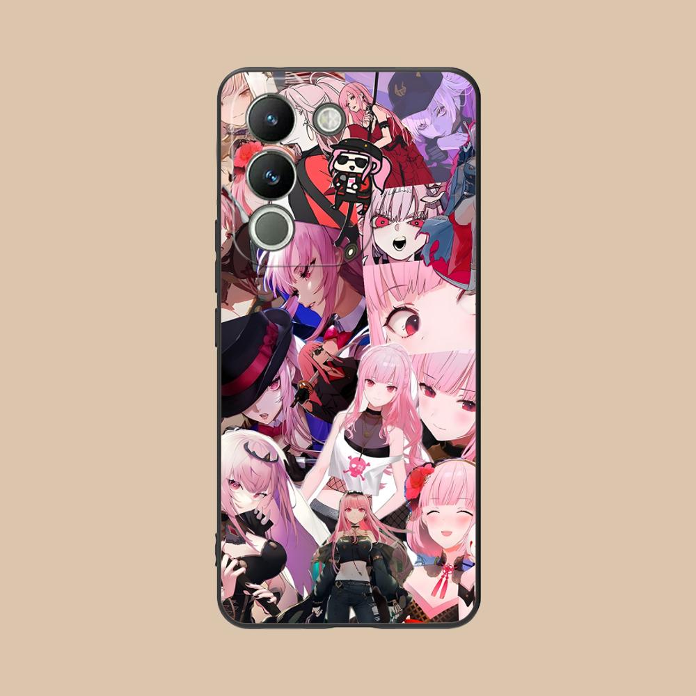 Матовый чехол для мобильного телефона из ТПУ с принтом Holo Mori Calliope для VIVO V60 V50 V40 V30 V29 V27 V25 V23 Pro Lite 5G Цветная защитная крышка