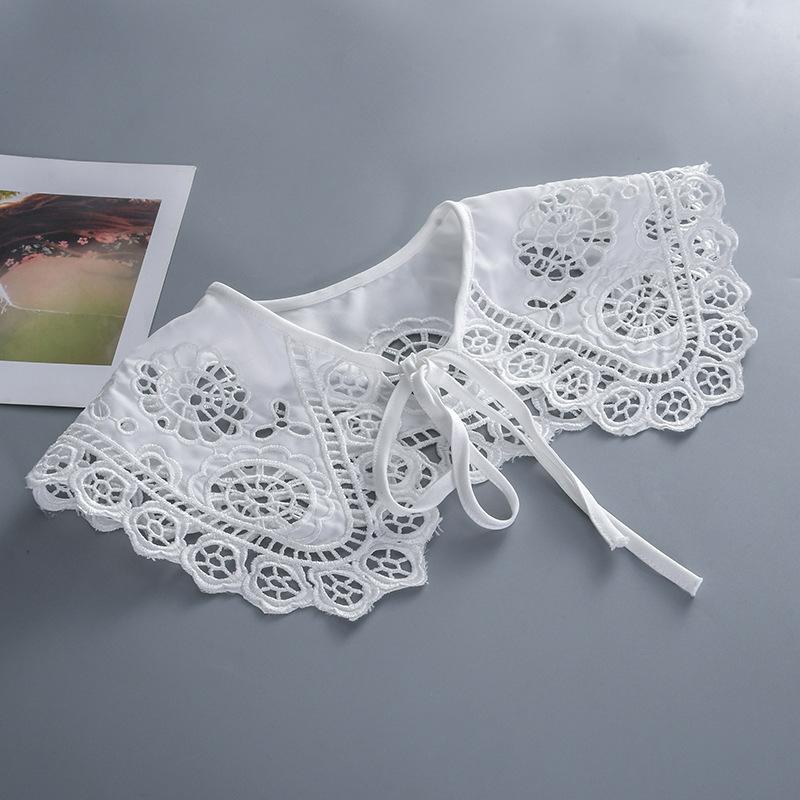 Мода 2023 года, женская, для девочек, кукла Лолита, шаль, поддельный воротник, вышитое ожерелье, лацкан, блузка, накидка на плечо, короткая накидка, поддельный воротник