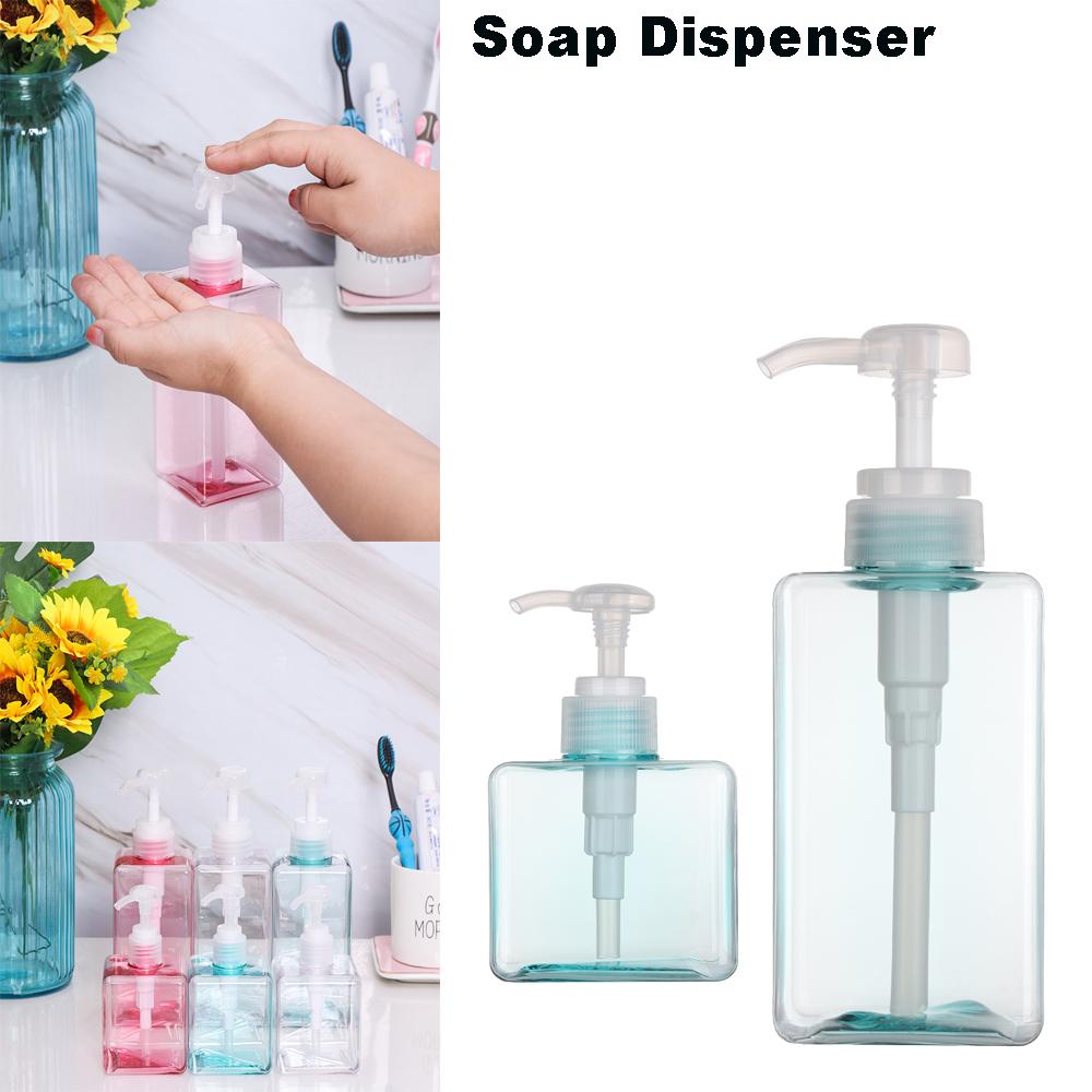 Moisture Container Portable Square Shape Shampoo Bottle Hand Pump Lotion Bottles Soap Dispensers