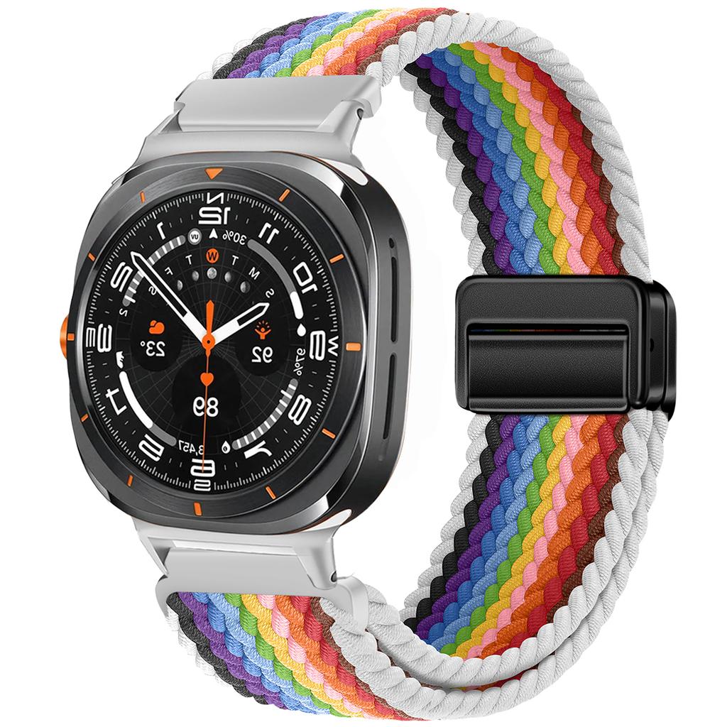 Для Samsung Galaxy Watch 7 Ultra Ремешок 47 мм Аксессуары Магнитный Плетеный нейлоновый спортивный Браслет Correa Galaxy Watch 7 Ultra Ремешок