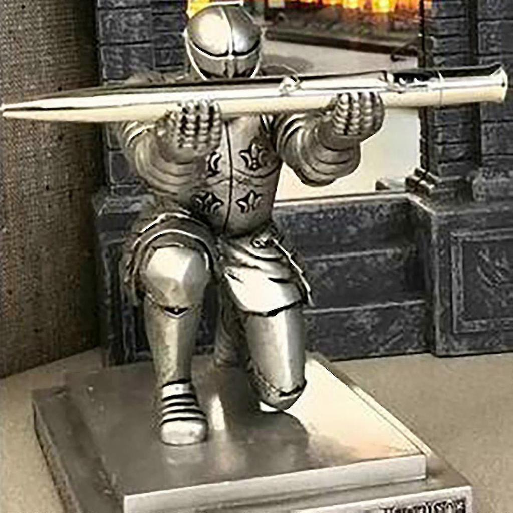 Resin Creative Learning Office Knight Half Squat Character Penholder 3ml - Sjue