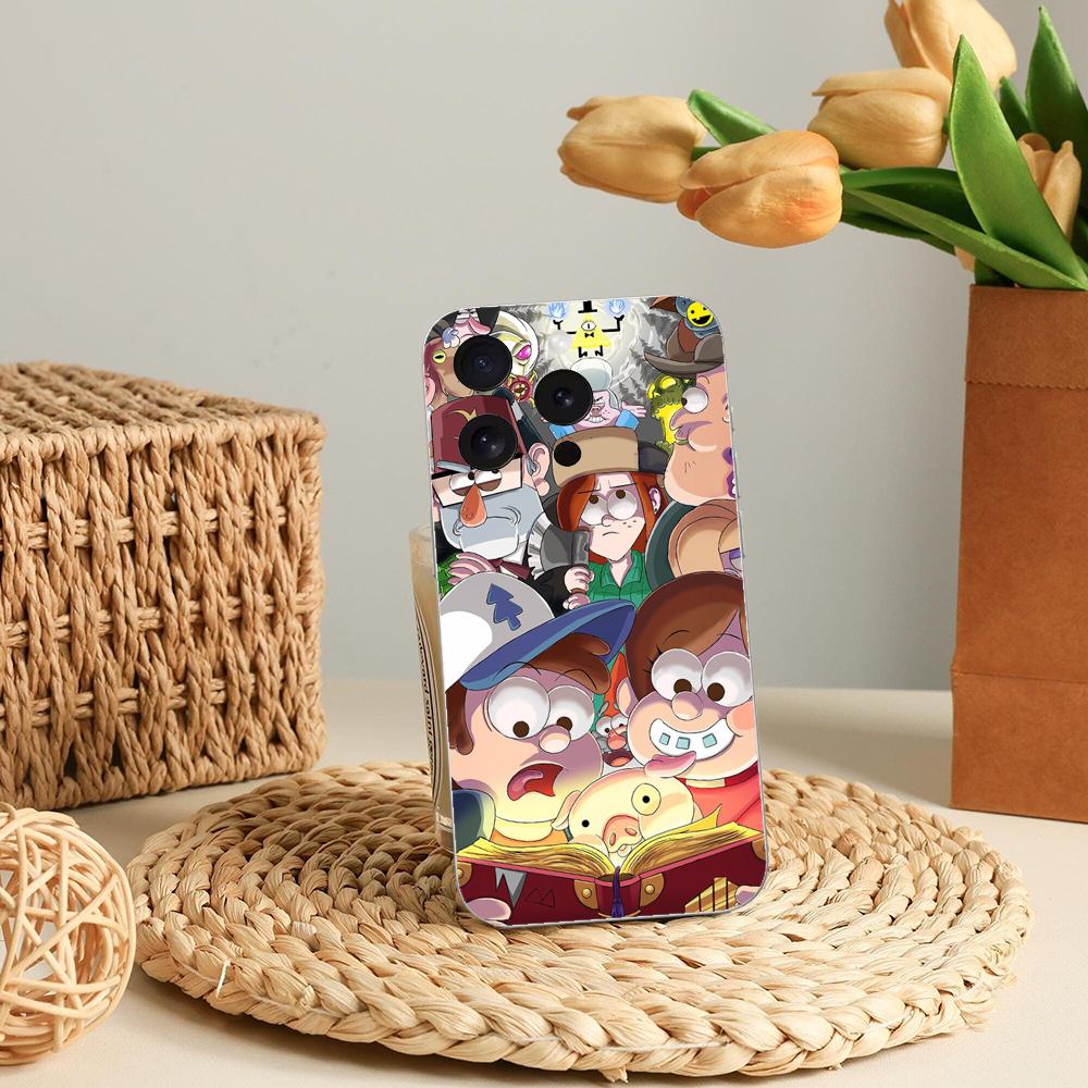 Чехол для телефона Gravity Falls Комикс Аниме Для iPhone 16 15 11 13 14 Pro Max 7 8 Plus X Xr Xs Max Se2020 12mini Прозрачная крышка