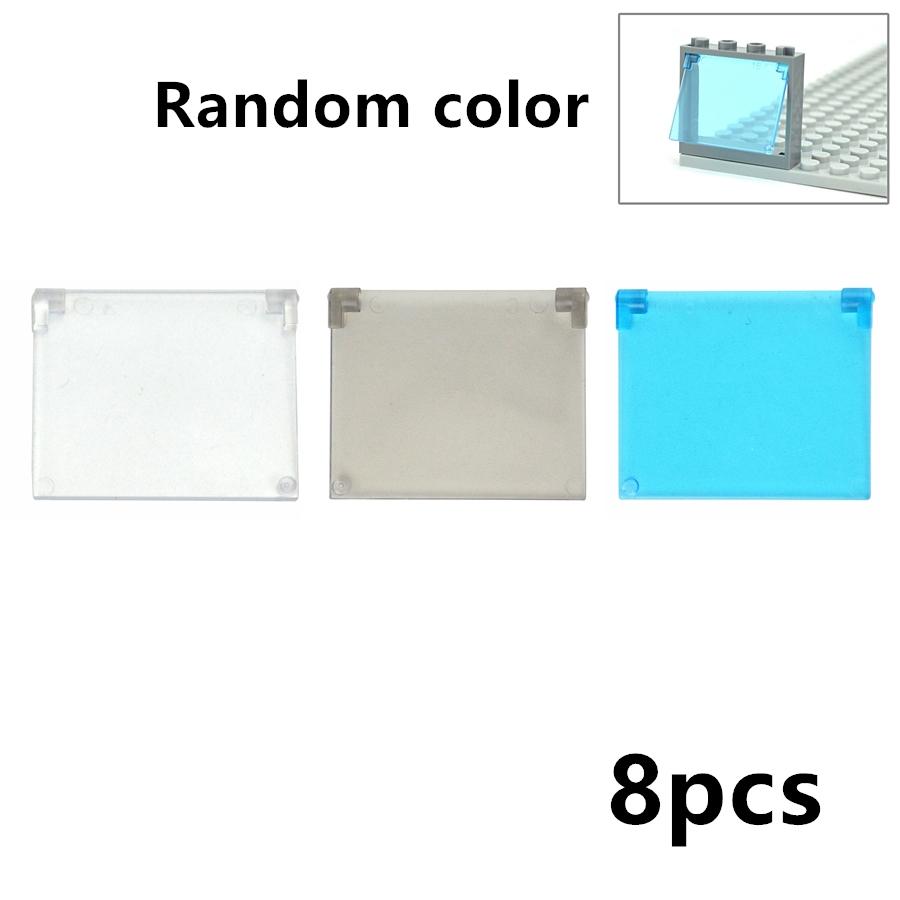 City Window Building Up Cubes Custom Build House Door Frame Glass Bricks Parts Fits 60594 60616 60621 60596 MOC Educational Tool Parts Fo