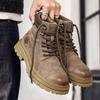 Men's Ankle Boots High-top Short Snow Boots Outdoor Casual Plush Shoes