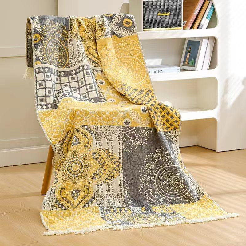 Home Beach Towel 80X160cm Bath Towel Pure Cotton Gauze Towel Men and Women Soft Quick-drying Bath Towel Large Towel Wrap