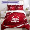 Nottingham Forest Football Printed 3 Pieces Bedding Set, Comfortable Skin Friendly Bedroom Duvet Cover Set