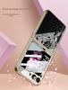 Чехол для складного экрана Samsung Z Flip 6: Защитная крышка для телефона с защитой от падения, гальваническим покрытием, персонализированная