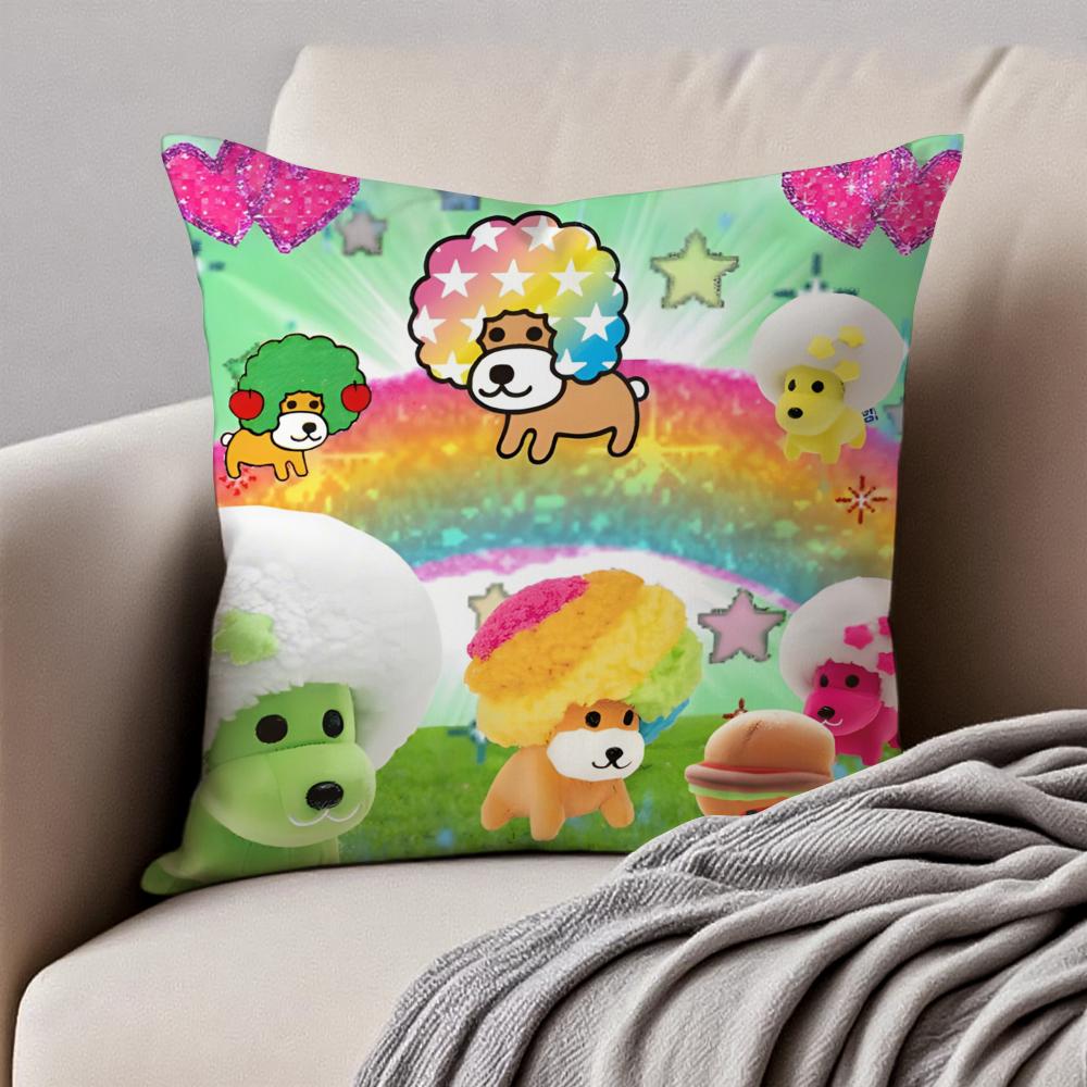 Japan AAfro KKen Cushion Cover Pillowcase Antidustmite Invisible Zipper Short Plush Sofa Cushion