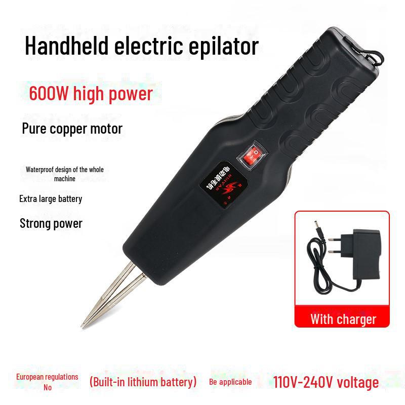 Автоматическая машина для ощипывания птицы с литиевой батареей: Электрическая машинка для удаления перьев у курицы, утки и гуся (Европейский стандарт)